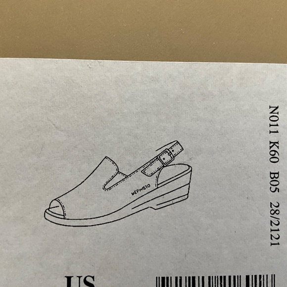 Mephisto Nonny Brown Nubuck Leather Peep Toe Sandals Size EU39 / US 8 - Picture 6 of 8